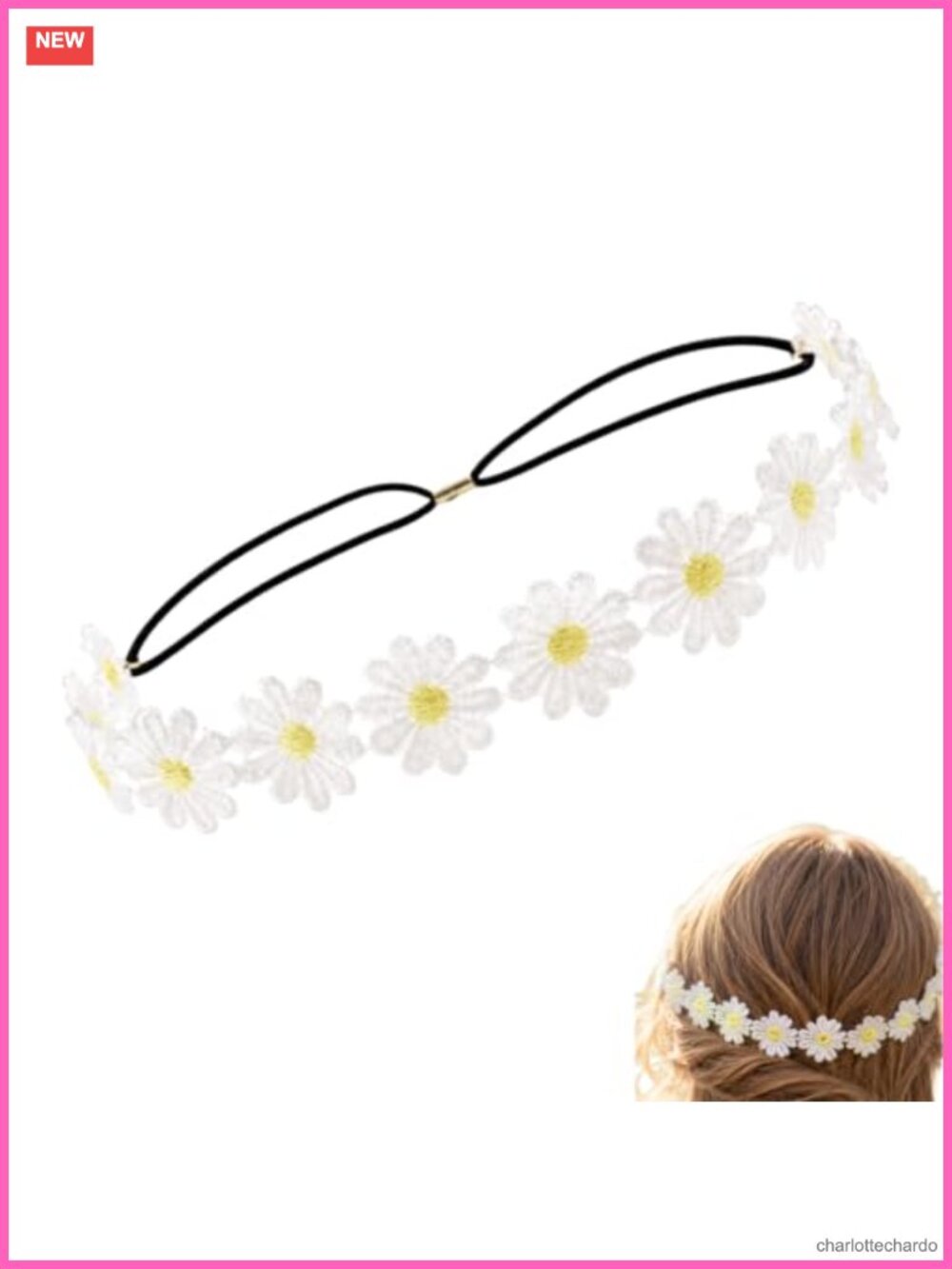 Boho Floral Crown Headband Daisy Sunflower Hair Wreath Festival Wedding